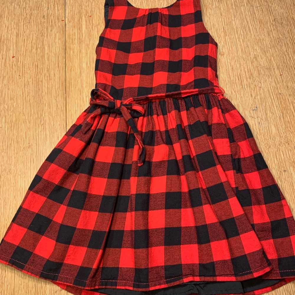 Carters buffalo plaid dress. Size 7